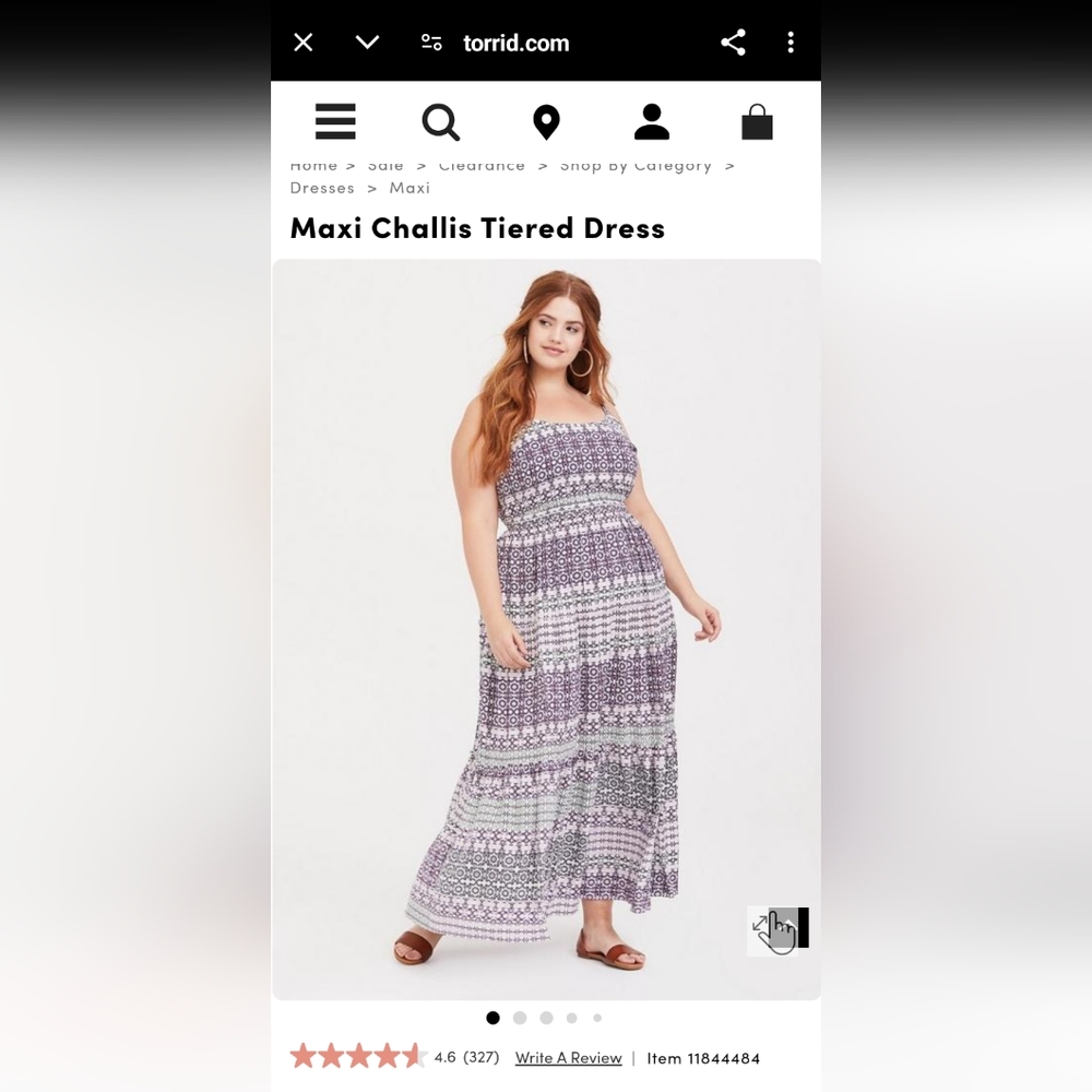 Torrid Mosaic challis dress